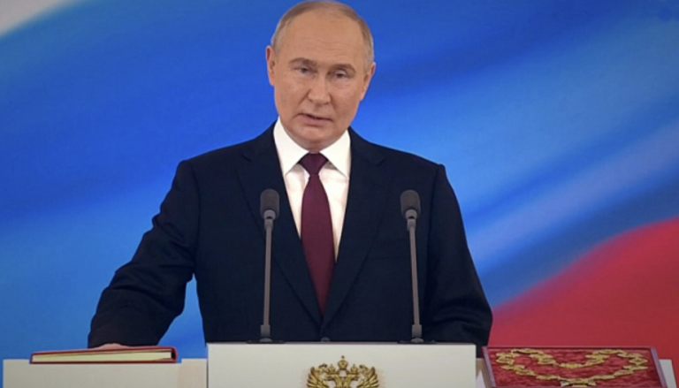 Vladimir Putin becomes President of Russia for the fifth time